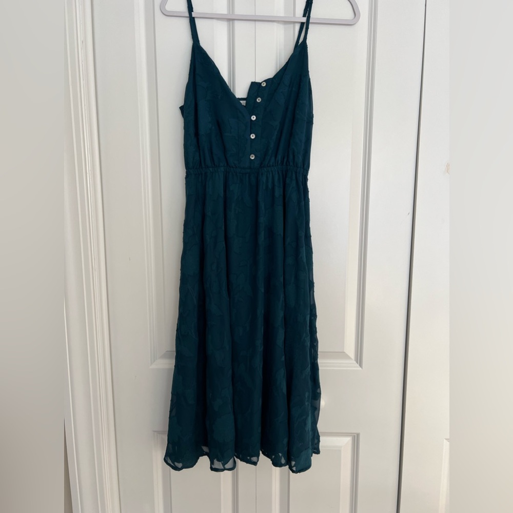 Lauren Conrad FloraL Blue Midi Dress